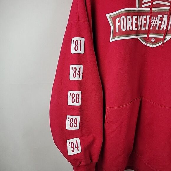 San Francisco 49ers Hoodie Mens 3XL Superbowl Quest For Six Forever Faithful - Picture 5 of 11